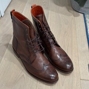Allen Edmonds Brown Brogue Leather Boots
